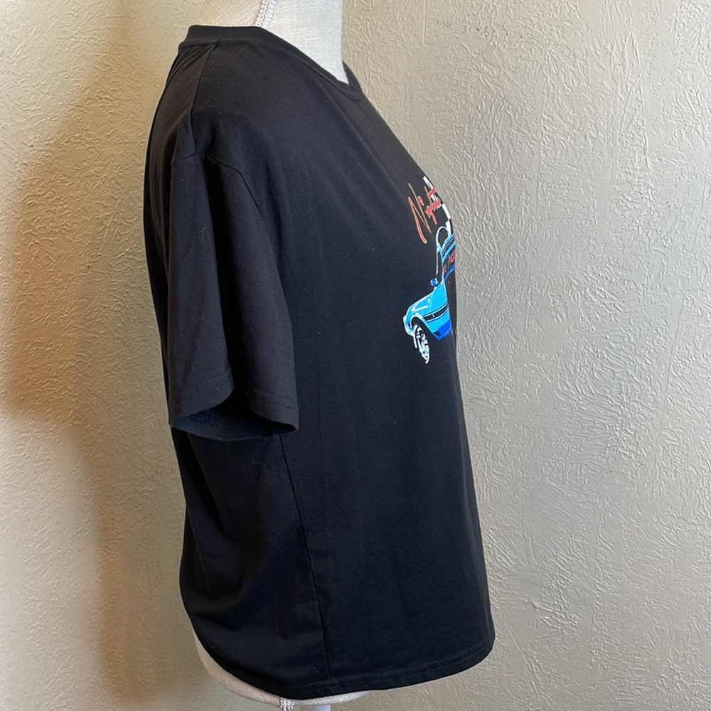 Shein Black Custom Racing Car T-shirt - Picture 3 of 9